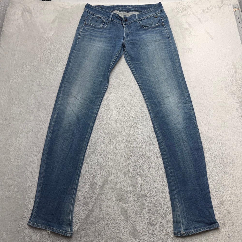 G-Star Raw Jeans Womens 32 Blue Royce Skinny 3301 Denim Low Rise Slim Fit